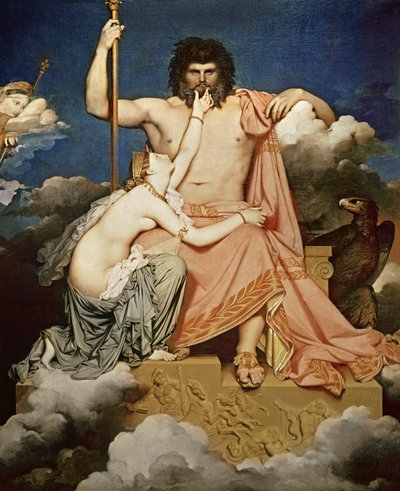 Jupiter and Thetis by Jean Auguste Dominique Ingres